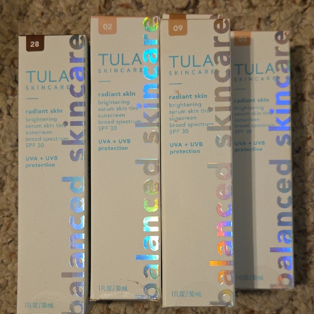 7 TULA Skincare Radiant Skin Serum Set